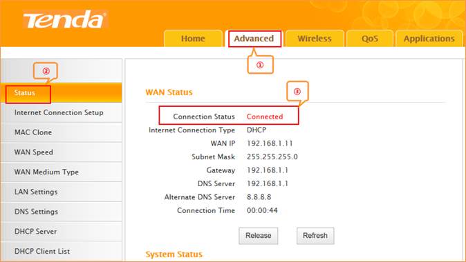 how to change tenda wifi router ip address